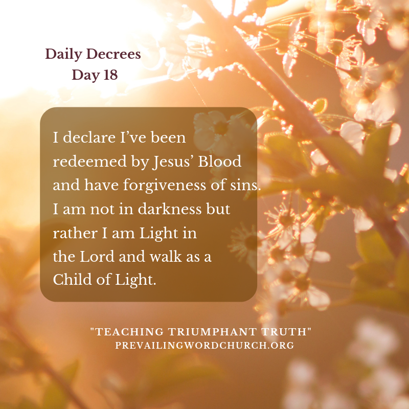 Daily Decree 18