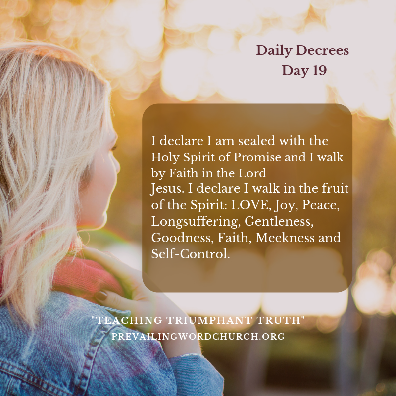 Daily Decrees 19