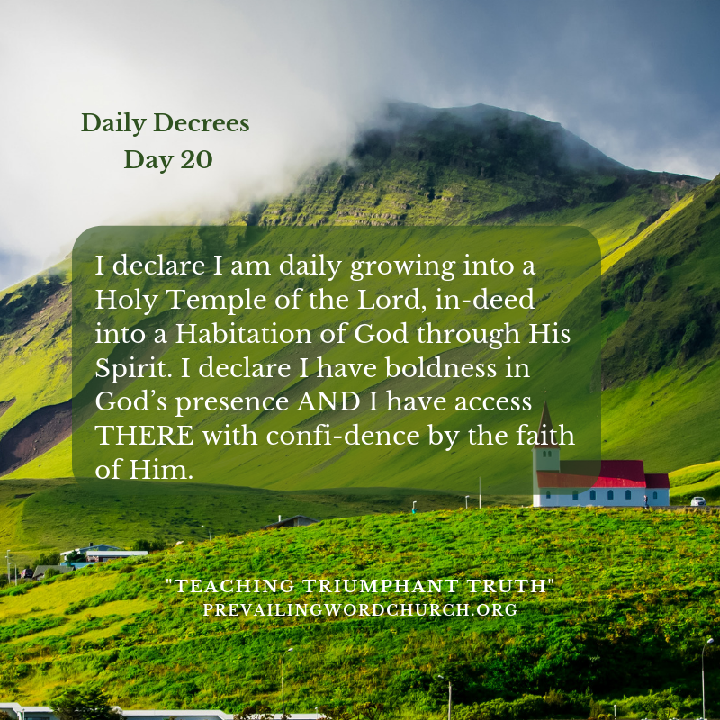 Daily Decrees 20