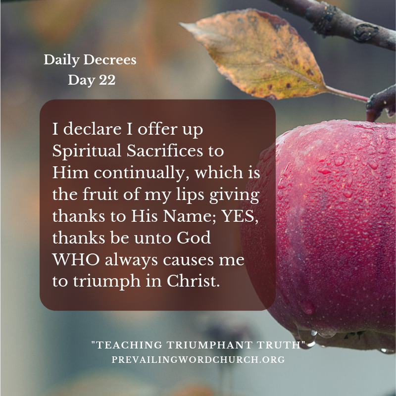 Daily Decrees 22