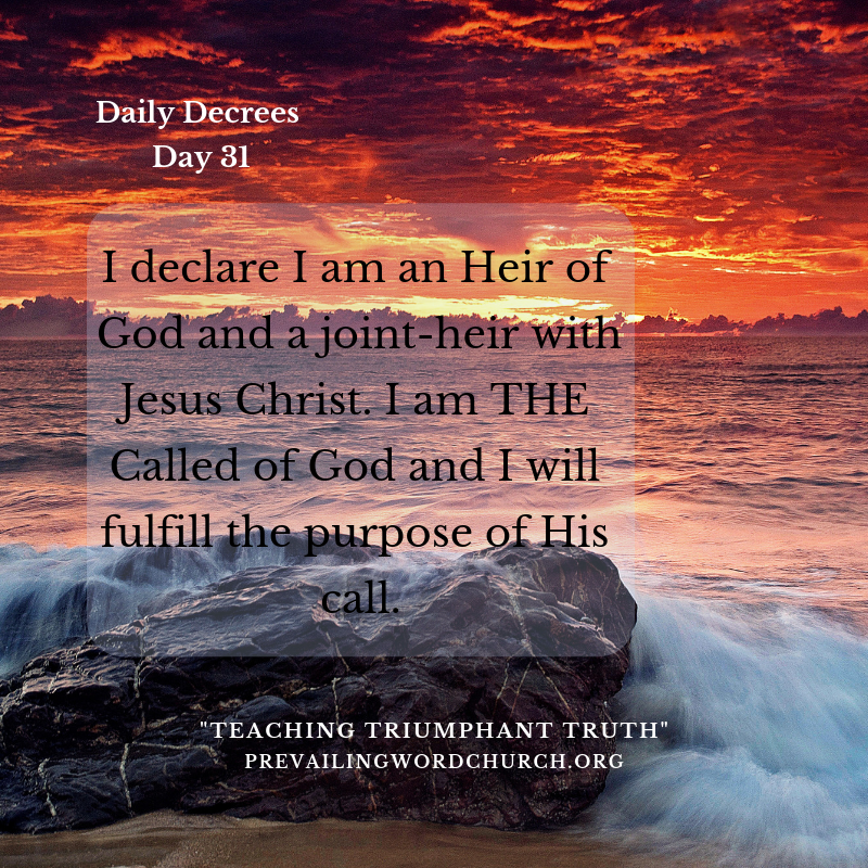 Daily Decrees 31